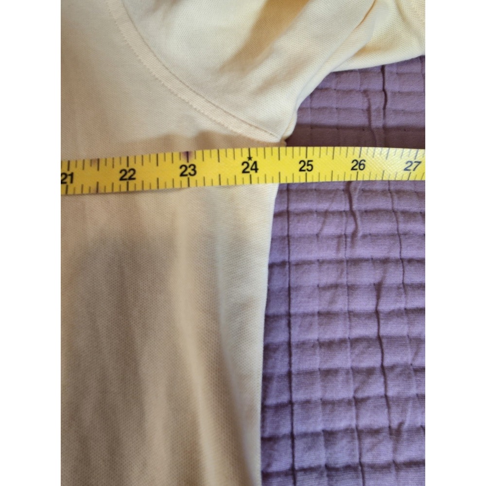 IZOD Men's 2XL XXL Polo Shirt Yellow Short‎ Sleeve Pima Cotton Casual Golf - Picture 3 of 6